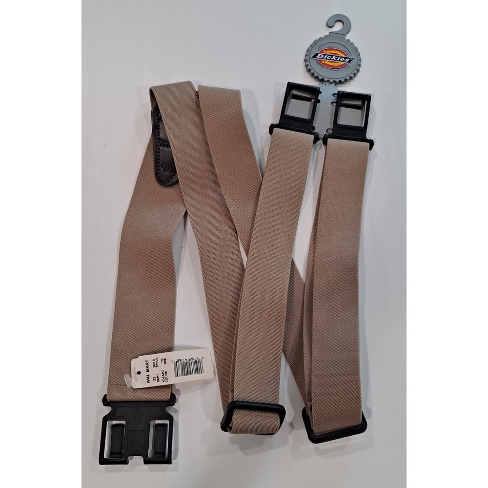 NEW Dickies Perry Adjustable Suspenders - Khaki